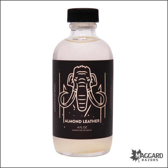 House of Mammoth Almond Leather Artisan Aftershave Splash, 4oz