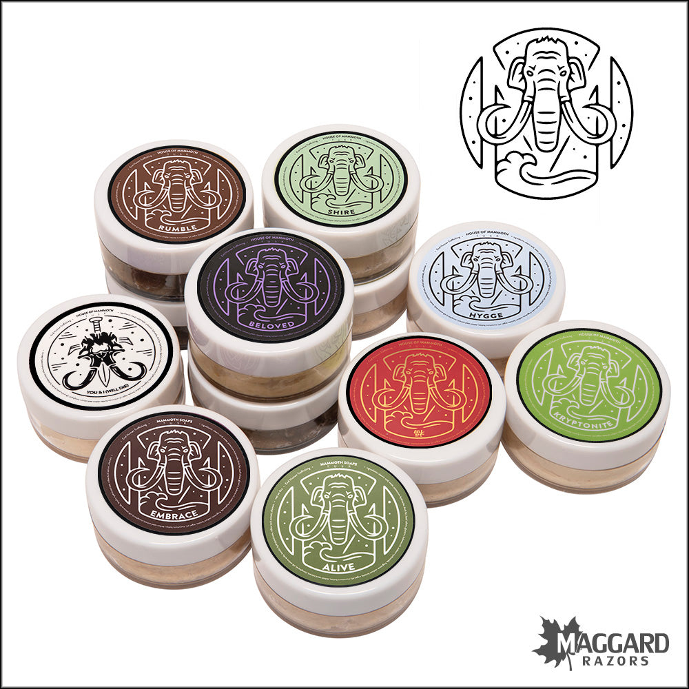 House of Mammoth Artisan Shaving Soap Samples — Maggard Razors