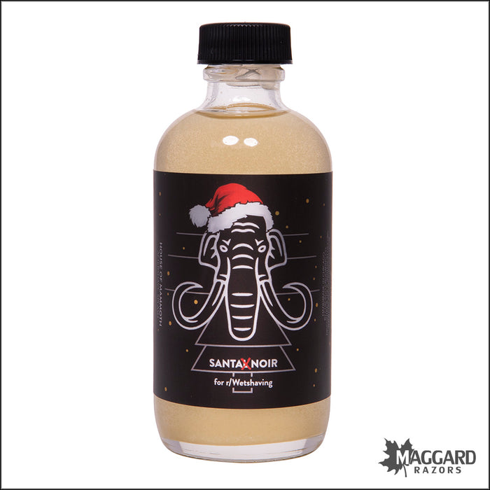 House of Mammoth Santa Noir Artisan Aftershave Splash, 4oz - Seasonal Release