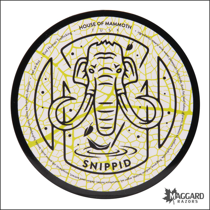 House of Mammoth Snippid Artisan Shaving Soap, 4oz