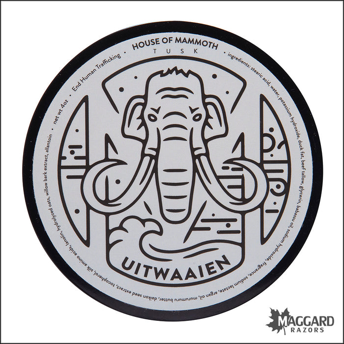 House of Mammoth Uitwaaien Artisan Shaving Soap, 4oz