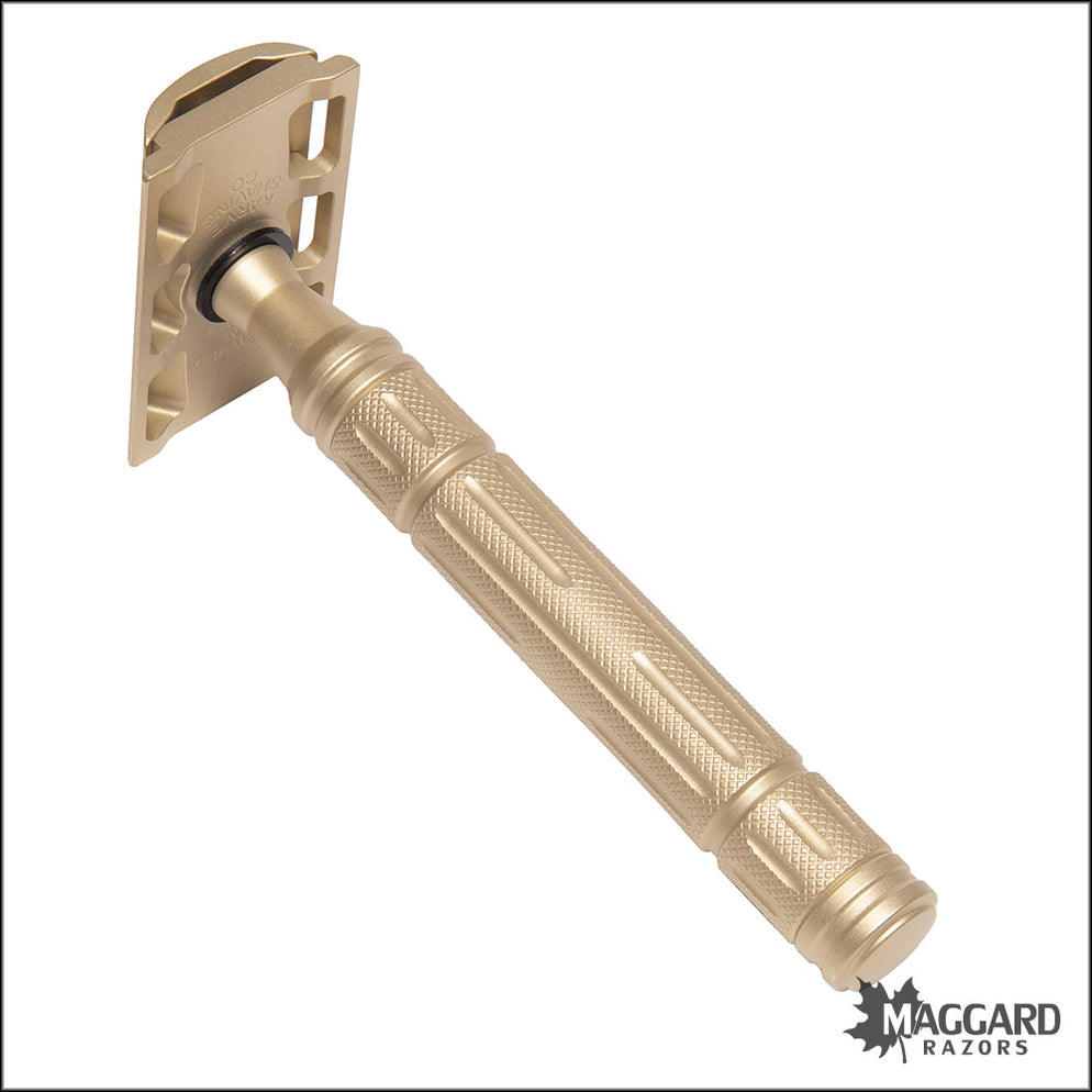 Karve Shaving Co. The Overlander Solid Brass DE Safety Razor — Maggard