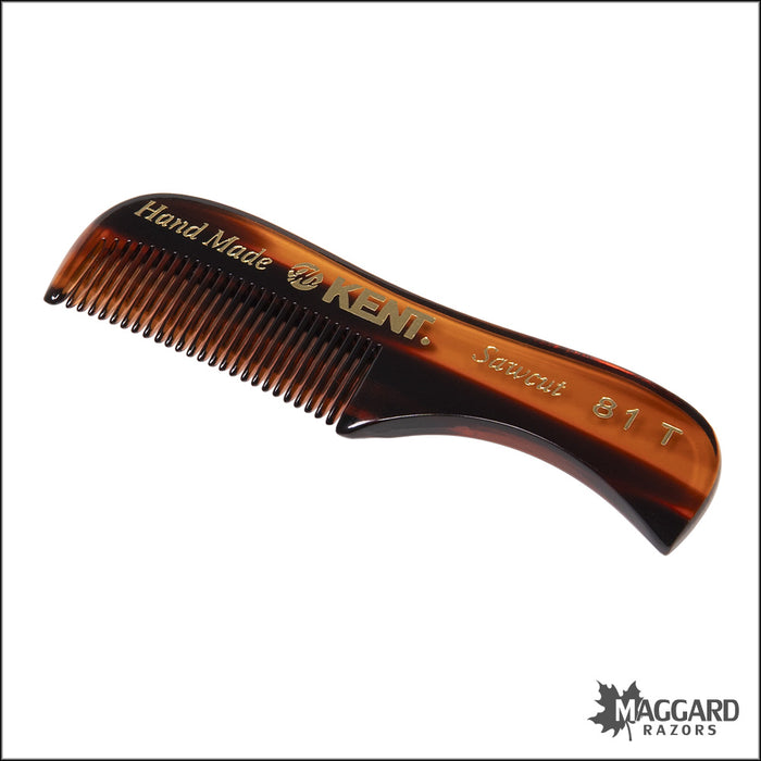 Kent Comb 81T Hand Cut Beard and Moustache Comb, 73mm