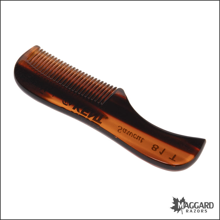 Kent Comb 81T Hand Cut Beard and Moustache Comb, 73mm