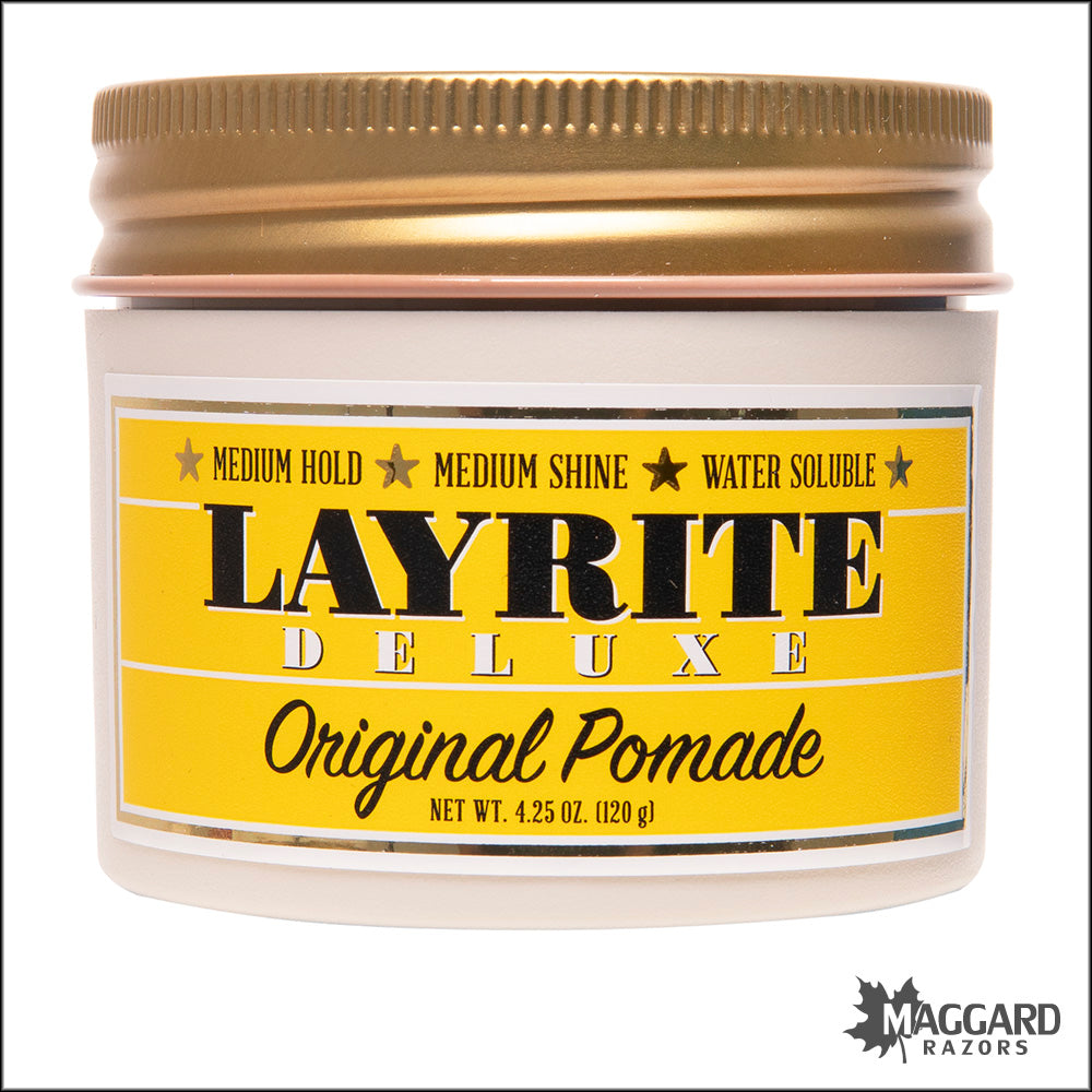 スタイリング剤 LAYRITE Original Pomade 4.25 oz Layrite Original Hair Pomade, 4.25oz — Maggard Razors
