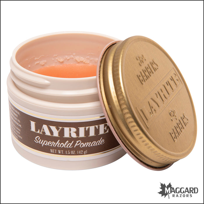 Layrite Super Hold Hair Pomade, 1.5oz - Travel Size — Maggard Razors