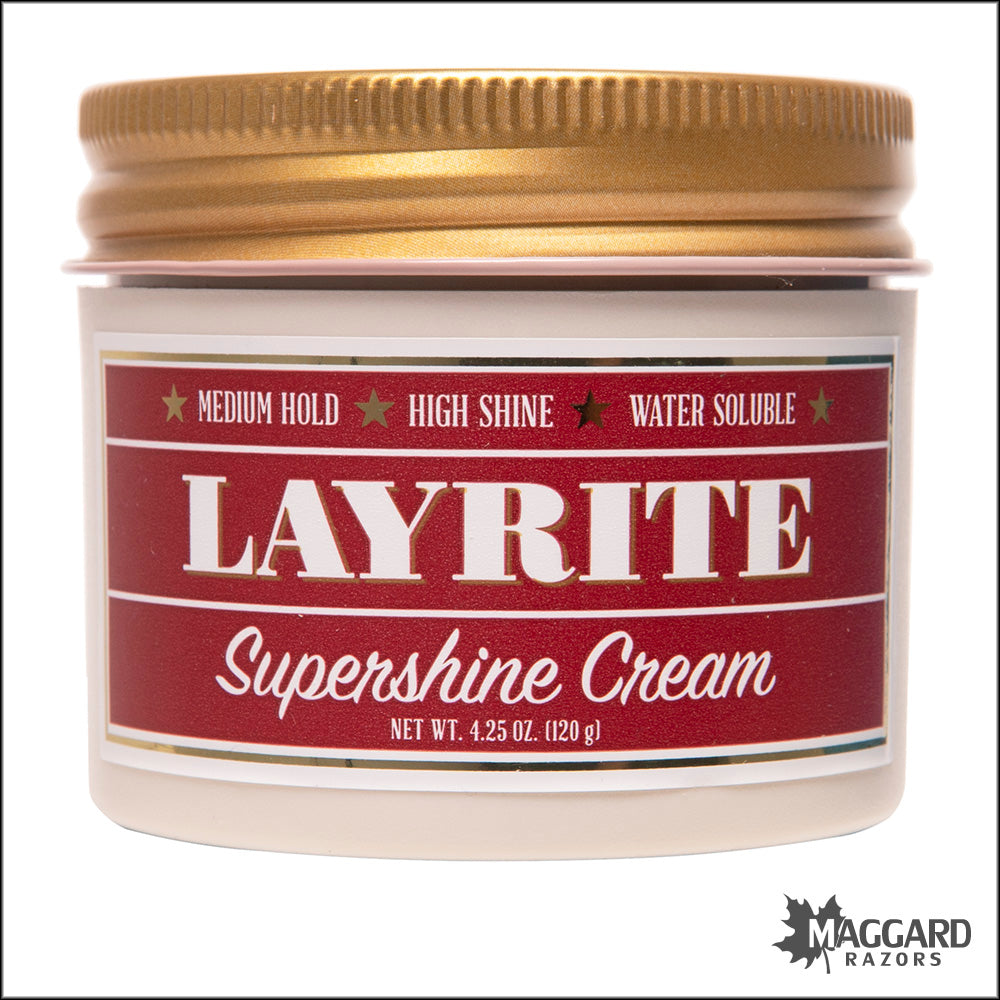 Layrite Supershine Cream Pomade, 4.25oz — Maggard Razors