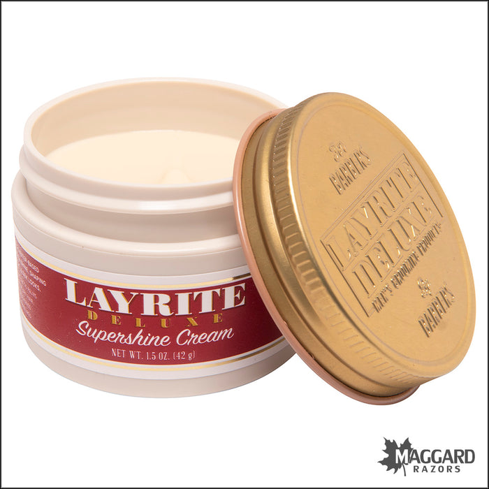 Layrite Supershine Cream Pomade, 1.5oz - Travel Size — Maggard Razors