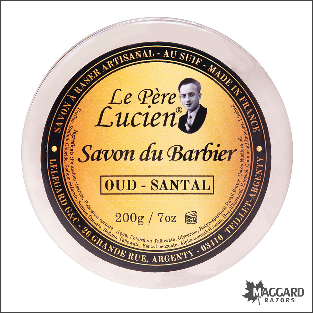 Le Père Lucien Oud Santal Tallow Shaving Soap, 200g — Maggard Razors