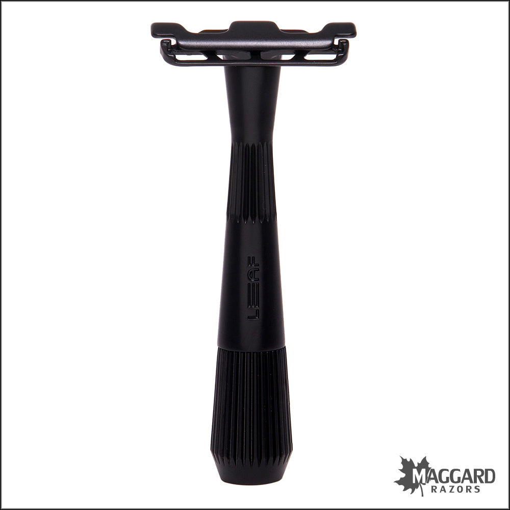 Single Razor Head Leaf Thorn Single Edge Fixed Head Razor, with Starter Blades - Black ...