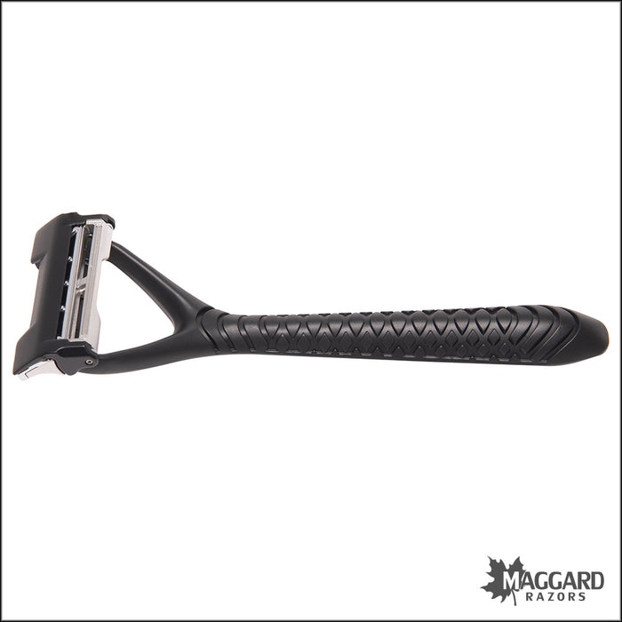 Leaf Two - Multi Blade Pivoting Head Safety Razor, Black — Maggard Razors