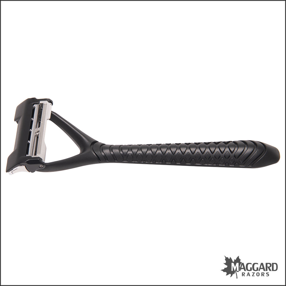 Leaf Two - Multi Blade Pivoting Head Safety Razor, Black — Maggard Razors