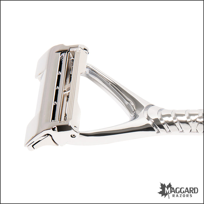 Leaf Two - Multi Blade Pivoting Head Safety Razor, Chrome