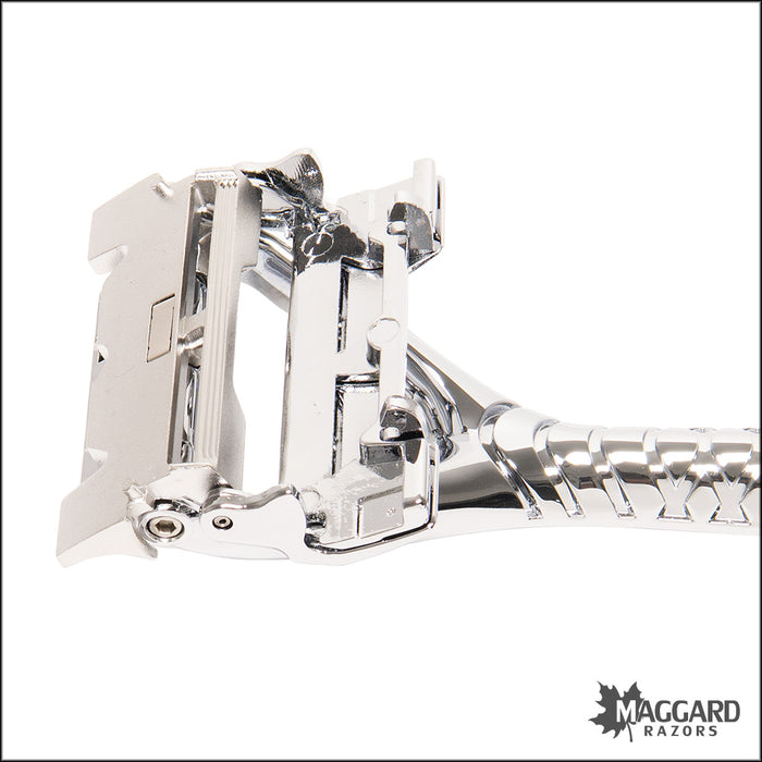 Leaf Two - Multi Blade Pivoting Head Safety Razor, Chrome