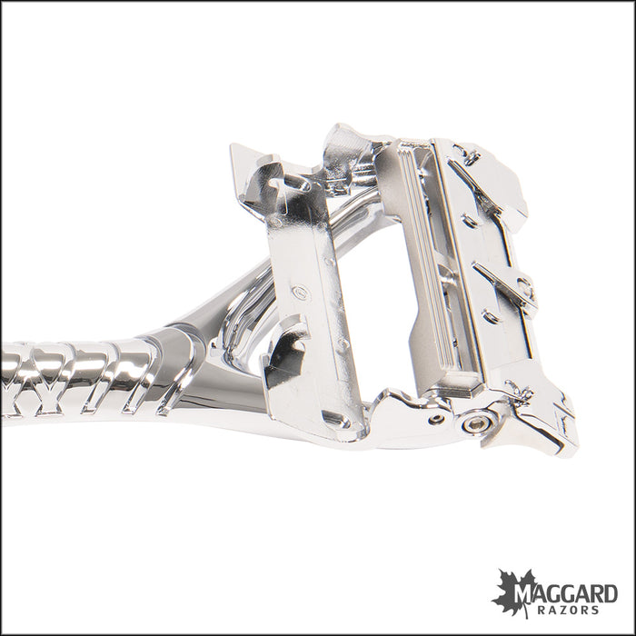 Leaf Two - Multi Blade Pivoting Head Safety Razor, Chrome