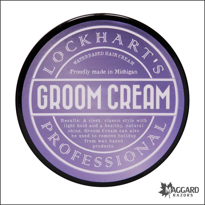 Lockhart's Professional Groom Cream, Artisan Made 3.7oz - Light Hold