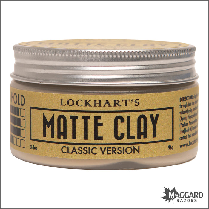Lockhart's Professional Matte Clay Classic Firm Hold Pomade, 3.4oz