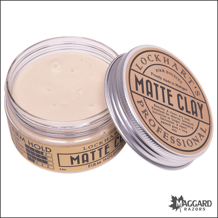 Lockhart's Professional Matte Clay Firm Hold Pomade, 3.4oz