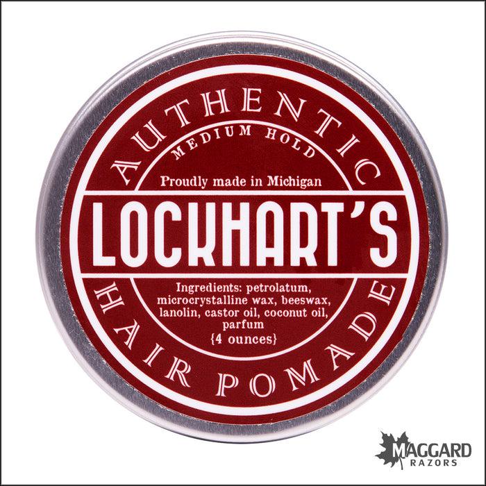Lockhart's Oil Based Artisan Hair Pomade, 4oz - Medium Hold