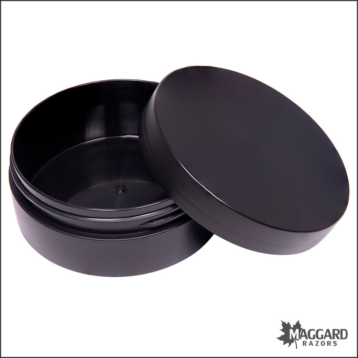 Black Polypropylene (PP) Soap Jars 6oz, Empty