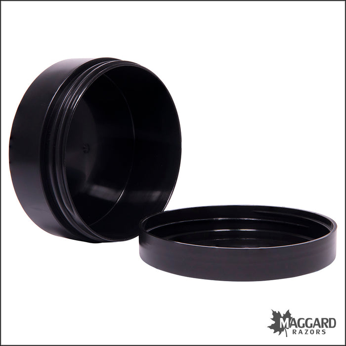 Black Polypropylene (PP) Soap Jars 6oz, Empty