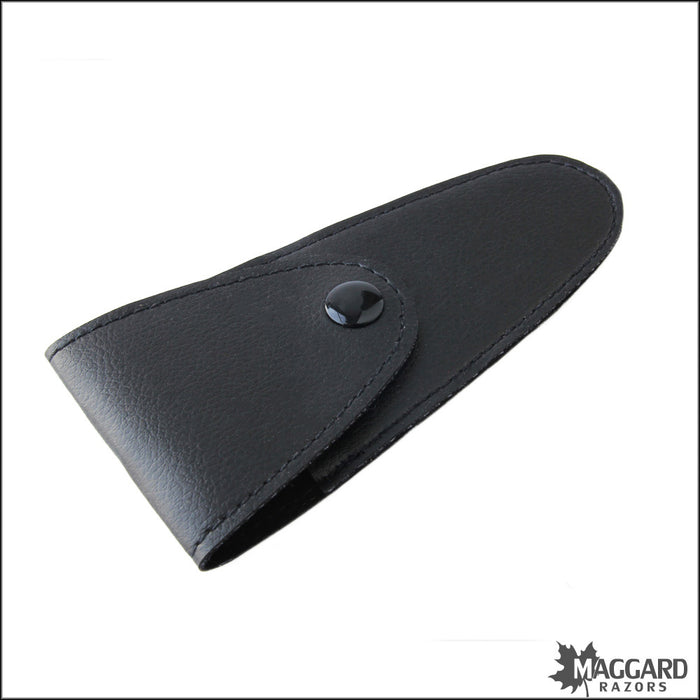 Maggard Razors Leather Safety Razor Travel Case with Snap