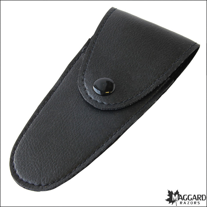 Maggard Razors Leather Safety Razor Travel Case with Snap
