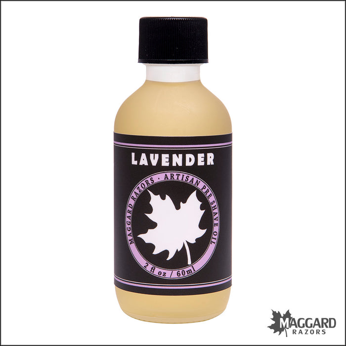 Maggard Razors Lavender Pre Shave Oil with Glycerin, 2oz