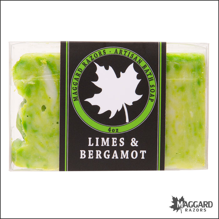 Maggard Razors Limes and Bergamot Bath Soap, 4oz Bar