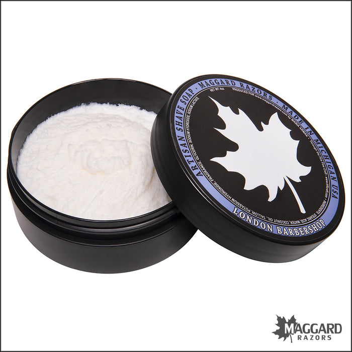 Maggard Razors London Barbershop Shave Soap with Tallow, 4oz