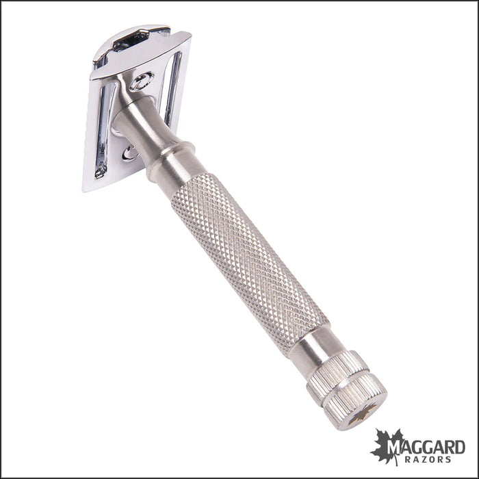 Maggard Razors DE Safety Razor MR1 Stainless Steel Handle