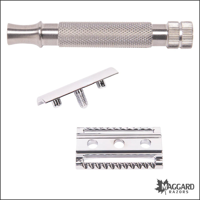 M Razor D Maggard Razors DE Safety Razor MR1 Stainless Steel Handle