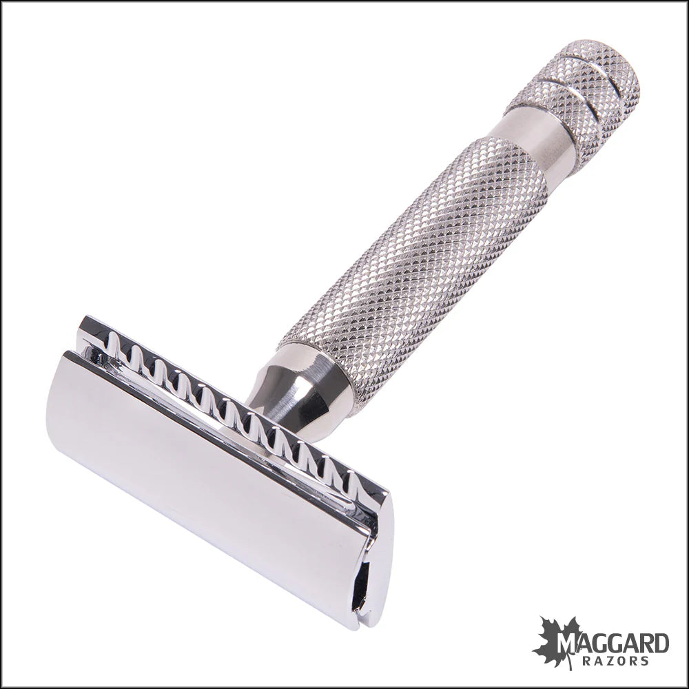 Maggard Razors DE Safety Razor MR11 Stainless Steel Handle