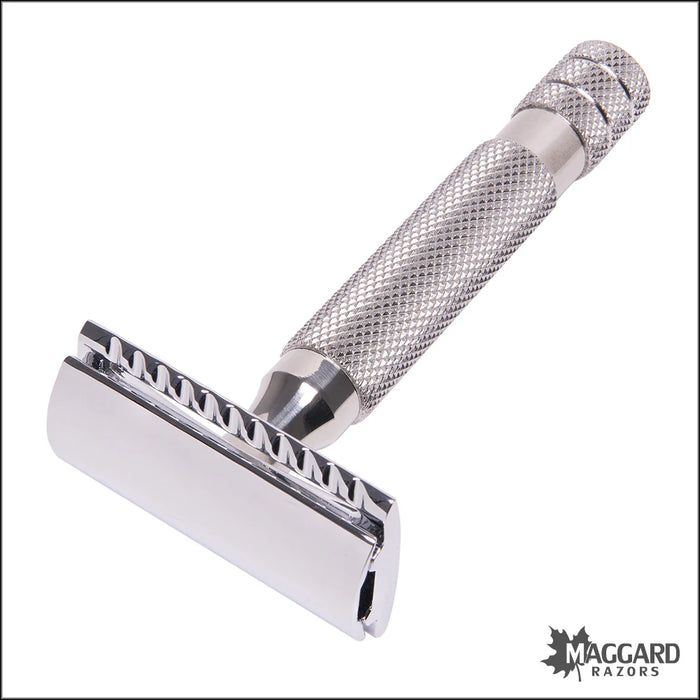 Maggard Razors DE Safety Razor MR11 Stainless Steel Handle