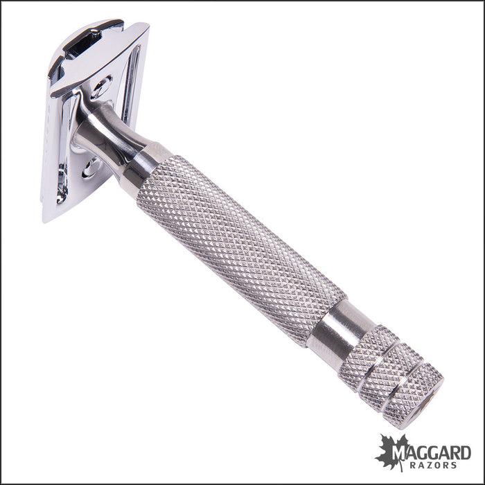 Maggard Razors DE Safety Razor MR11 Stainless Steel Handle