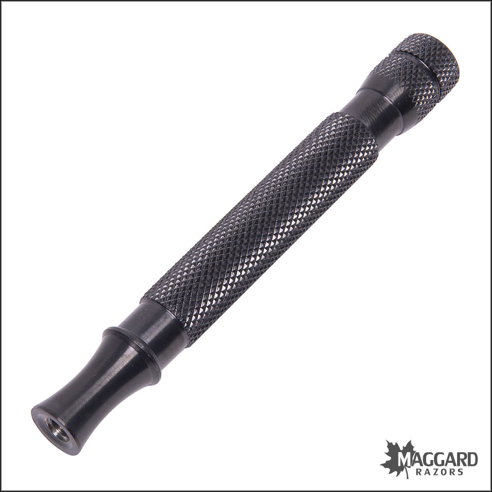 Maggard Razors DE Safety Razor MR18 Black Anodized Stainless Steel, Ha