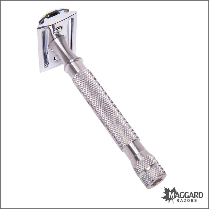 Maggard Razors DE Safety Razor MR18 Stainless Steel Handle