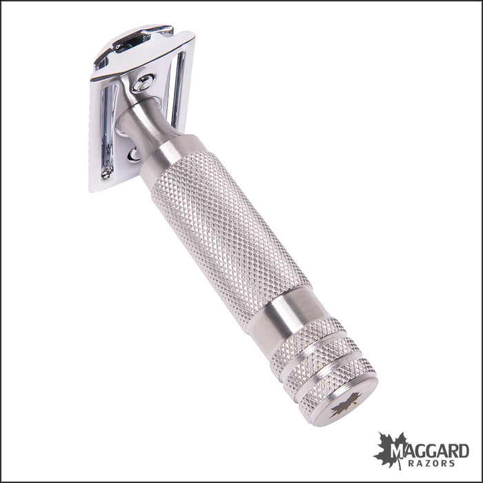 Maggard Razors DE Safety Razor MR3 Stainless Steel Handle