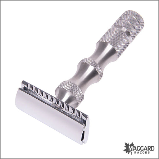 Maggard Razors DE Safety Razor MR5 Stainless Steel Handle