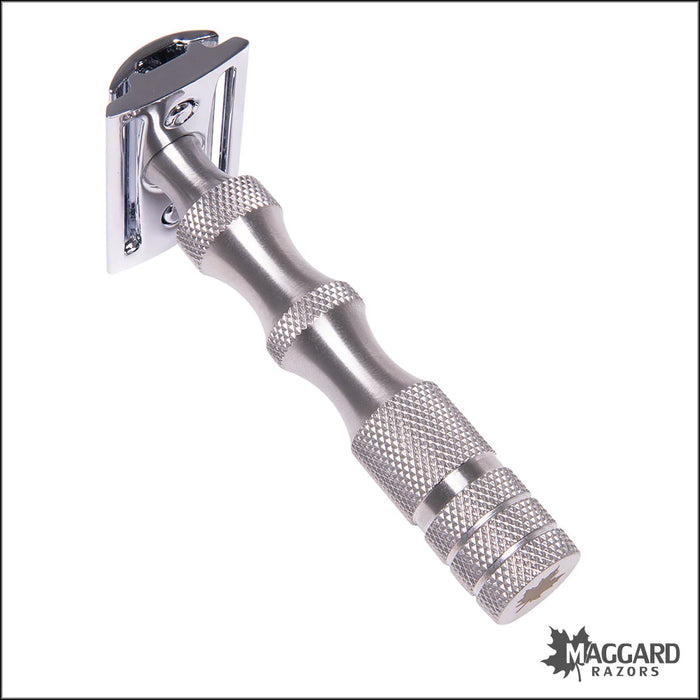 Maggard Razors DE Safety Razor MR5 Stainless Steel Handle