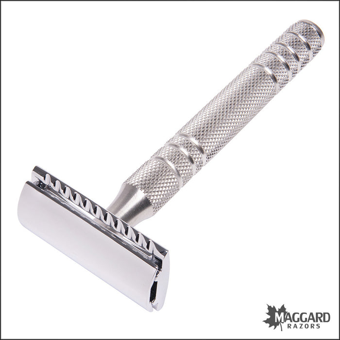 Maggard Razors DE Safety Razor MR7 Stainless Steel Handle