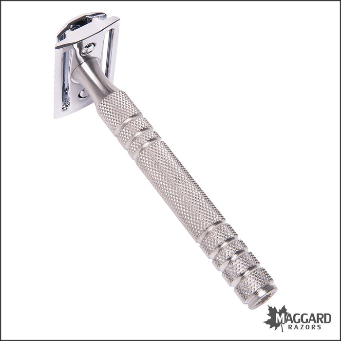 Maggard Razors DE Safety Razor MR7 Stainless Steel Handle