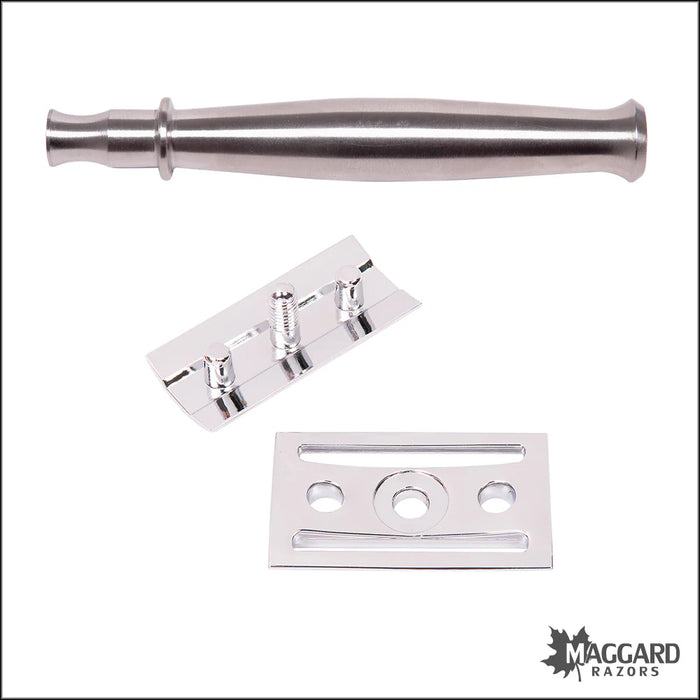 Maggard Razors DE Safety Razor MR9 Stainless Steel Handle