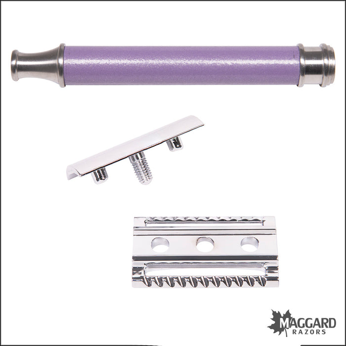 Maggard Razors DE Safety Razor MRP Purple Handle