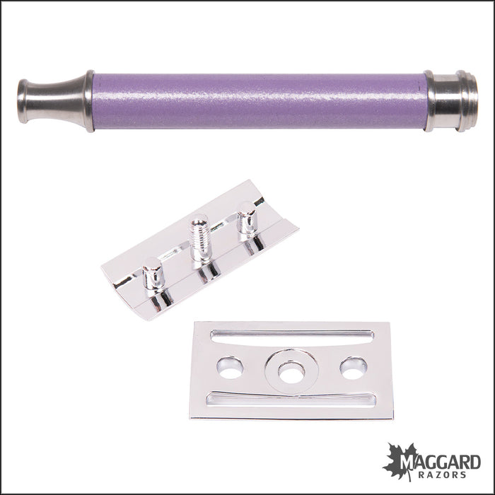 Maggard Razors DE Safety Razor MRP Purple Handle