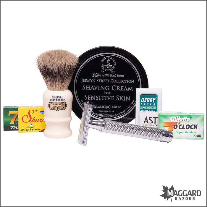 Maggard Razors Premium Wet Shaving Starter Kit