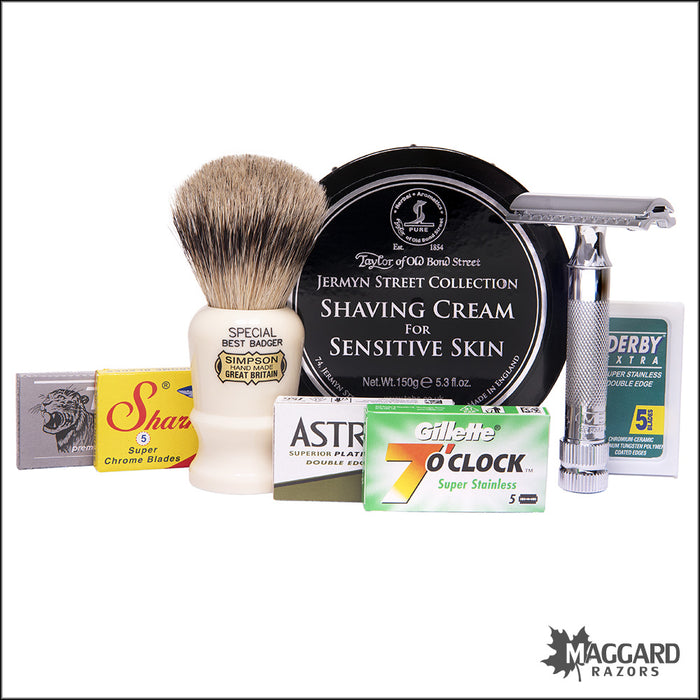 Maggard Razors Premium Wet Shaving Starter Kit