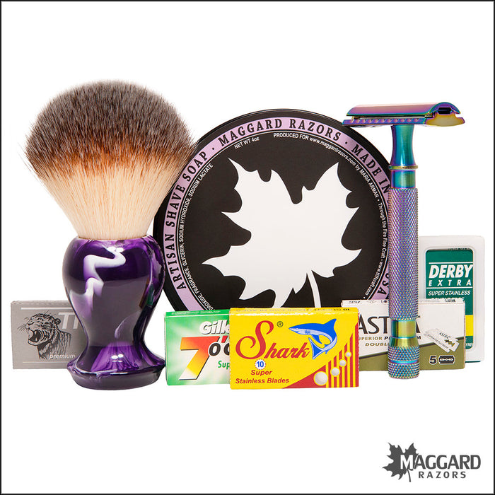 Maggard Razors Standard Wet Shaving Starter Kit for Women
