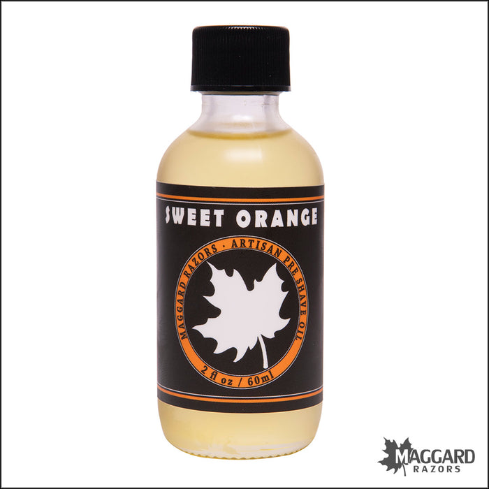 Maggard Razors Sweet Orange Pre Shave Oil with Glycerin, 2oz