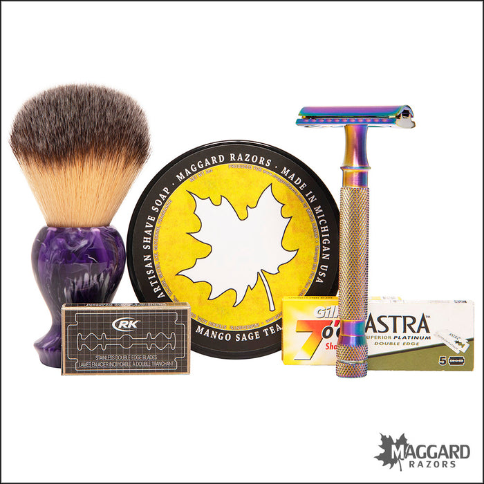Maggard Razors Basic Wet Shaving Starter Kit for Women